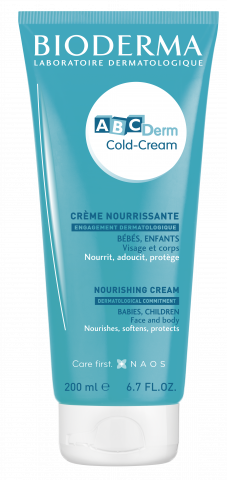 BIODERMA product photo, ABCDerm Cold-cream 200ml baby moisturizer, dry skin