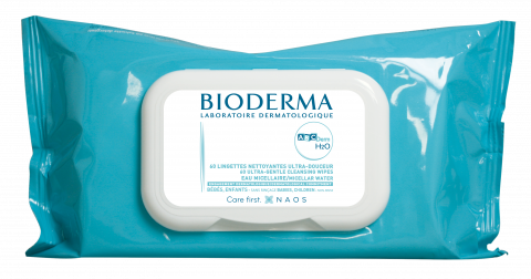 BIODERMA product photo, ABCDerm H2O Lingettes x60 baby skin care, cleansing wipes