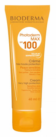 BIODERMA product photo, Photoderm MAX Creme SPF 100 40ml, sun cream for sensitive skin