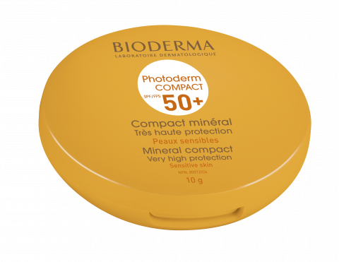 BIODERMA product photo, Photoderm MAX Compact SPF 50+ 10g, sun cream for sensitive skin