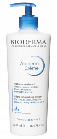 BIODERMA product photo, Atoderm Creme 500ml, moisturizer cream for dry skin